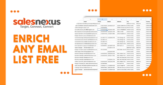 banner image for: SalesNexus Introduces Free Service to Automatically Find Missing Contact Info for Email Lists